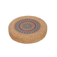 Straw Woven Meditation Cushion Round Floor Cushion