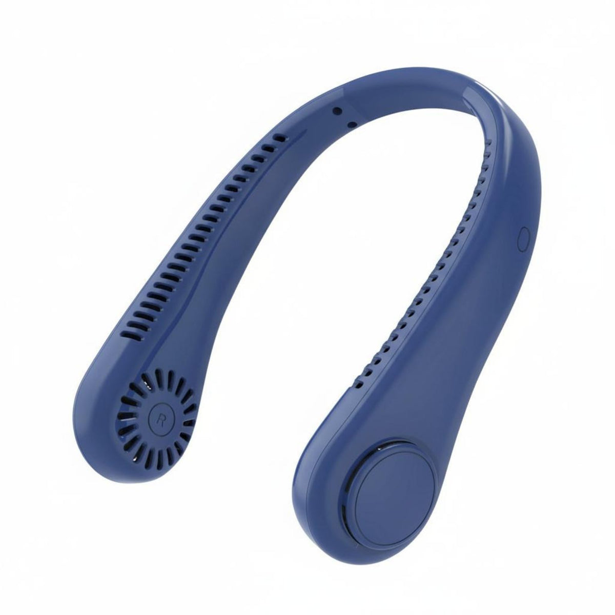 Adjustable 3-Speed Hanging Neck Fan 360° Surround Airflow Personal Neckband Fan Lightweight Wearable Neck Cooler Twin Turbine for Outdoor, Office