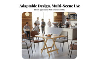 Space Saving Kitchen Table Set Multipurpose Space Saving Kitchen Table Foldable Dining Set Sturdy Construction for Cafe, Balcony