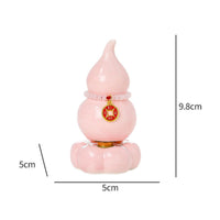 Ceramic Gourd Statue Cute Design Hulu Gourd Statue Good Luck Charm Chinese Fortune Calabash for Living Room
