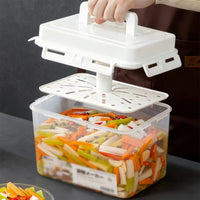 Kimchi Container Refrigerator Safe Sealed Pickle Box Easy to Clean for Pickling