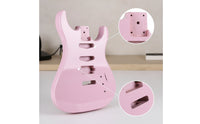 Glossy Guitar Body with Routed Cavities Contoured Electric Guitar Body Natural Instrument Classic for DIY Hobbyists