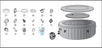 Bestway LAY-Z-SPA Replacement Screw Valve Cover P05767