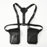 Hands-Unrestricted Chest Bag with Adjustable Harness Slim Chest Bag with Harness Pack Ambidextrous for Commuting