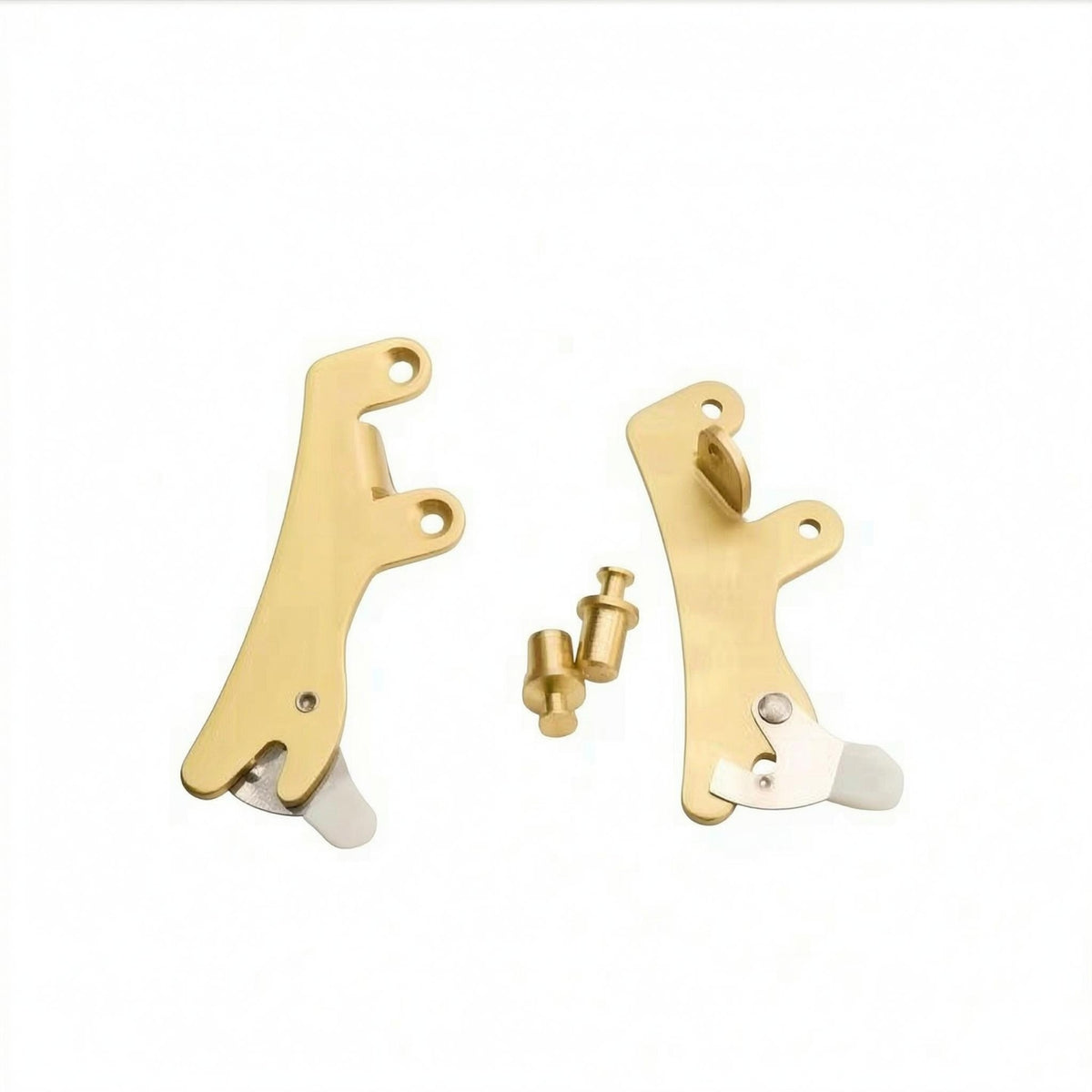 Metal Lid Hinge Gold Finish Lid Hinge Mounting Screws
