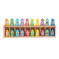 Wooden Memory Game with Tray Educational Wooden Memory Matching Game