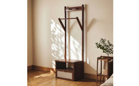 Clothes Rack with Drawers and Shelves Versatile Garment Rack with Drawers Sturdy