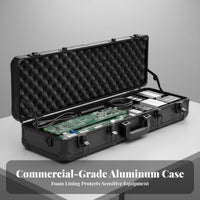 Aluminum Transport Case Large Capacity Protective Container Portable for Field Work