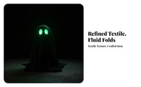 Spooky Cloth Spirit with Glowing Eyes | Soft draped Base, Halloween spirit Decoration, for Entryway