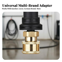 1/4 Inch Quick Connect Adapter Leak-Resistant 1/4 Inch Quick Connect Converter Foam Dispenser Adapter for Car Cleaners, DIY Enthusiasts
