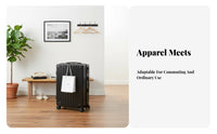 20 Inch Carry-on Luggage Sturdy Wheeled Trolley Case Combination Lock for Women