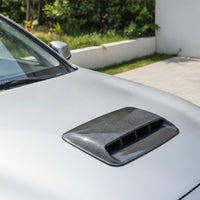 Leaf-Shaped Decorative Hood Vent with Adhesive Stylish False Vent Cover Sticky Car Bonnet Air Outlet Cover Cool