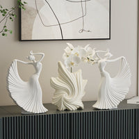 Modern High-End Art Dancer Figurine for Living Room TV Cabinet Abstract Craft Gift