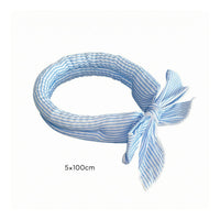 Pet Cooling Scarf Material Striped Neck Scarf Reusable