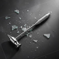 Portable Car Emergency Hammer Anti-Slip Handle Car Window Breaker High-Pressure Coil Vehicle Rescue Hammer for Roadside