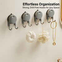 Cabinet Hanging Rack with Strong Vacuum Suction for Washroom, Removable Wall Mount Holder and Storage Hook, Tissue for Kitchen