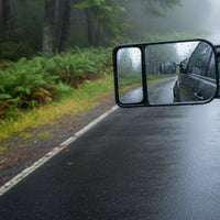 Reduces Blind Spots Snap-on Towing Mirror Adjustable Straps Vehicle Accessory for RV Owners
