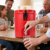 Commercial 8L Insulated Beverage Dispenser with Faucet for Milk Tea Shops Outdoor Picnics Cold Storage