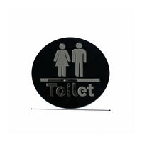 Men and Women Bathroom Sign Even Acrylic Restroom Sign Flat