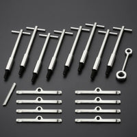 Cover Fastening Kit Chrome Alloy SBC Cover Kit Balanced Load Distribution Auto Parts