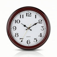 Quartz Wall Clock Large Face Round Wall Clock Silent for Office, Bedroom