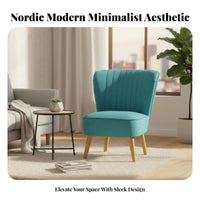 Armless Sectional Sofa Scandinavian design Living Room Furniture Minimalist Design firm-density Foam padding for Families
