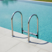 5-Step Pool Ladder Stainless Steel Pool Ladder with Handrails Resistant for Homeowners, Swimming Pools