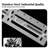 Multi-Purpose Handle Installation Jig Adjustable Handle Drilling Versatile for Builders, Furniture Making, Workshop, Home Renovation