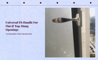 Aluminum handle, stainless lock