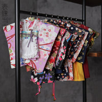 【和风和服系列】30厘米普6分bjd日系甜美浴衣女仆和服碎花套装裙