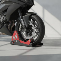 Motorcycle Wheel Stand Low Profile Motorcycle Wheel Chock Metal for Riders
