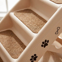 Dog Steps for Bed and Sofa with Foldable Design for Small Portable Pet Stairs with Gradual Incline, Lightweight Construction