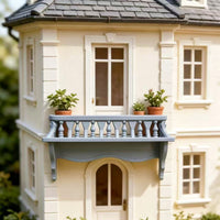 Dollhouse娃屋微缩阳台壁架二合一模型ob11娃用迷你家具场景配件