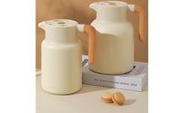 Long-Lasting Insulation Hot Water Dispenser Pot Large Capacity Thermal Container Leak-Proof Insulated Coffee Carafe Wooden Handle for Home, Office