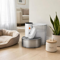 Stainless Steel Feline Fountain Quiet Automatic Pet Water Fountain Rechargeable