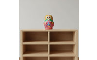 10 Pieces 10 Layer Wooden Doll Birthday Gift Russian Nesting Doll Set Floral Pattern Children's Toy for Home