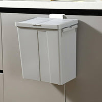 Double Compartment Sorting Bin Dry Wet Separation Household Storage Wall-Mounted