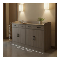 Buffet Cabinet with Storage Console Cabinet Freestanding Pantry Cabinet Kitchen Storage Cabinet Scratch-resistant Finish Suitable for Home Dining Room Living Room
