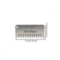 Wet Film Comb Gauge Serrated Wet Film Thickness Gauge Comb Compact for Painters