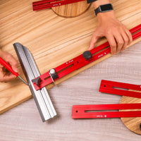 Stair Measuring Tool High Precision Folding Measuring Ruler Portable Stair Step Gauge for Woodworkers