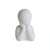 Nordic Human Sculpture Minimalist Family Statue Pensive Person Ornament for Living Room, Entryway, Bookshelf