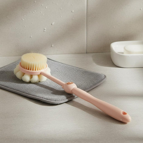 2-in-1 Shower Brush Rich Lather Double-Sided Shower Brush Skin