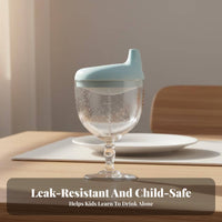 CPC Certified Toddler Wine Glass Anti-Choke Design Baby Wine Glass Cup Safe for Toddlers, Parents, Mealtime, Parties, Daycare