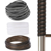 120 Feet Flat PE Rattan Roll Waterproof Synthetic Wicker Weaving Strip for Patio