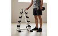 A-Shaped Dumbbell Rack Curved Cradles Dumbbell Rack Non-Slip for Home Gym