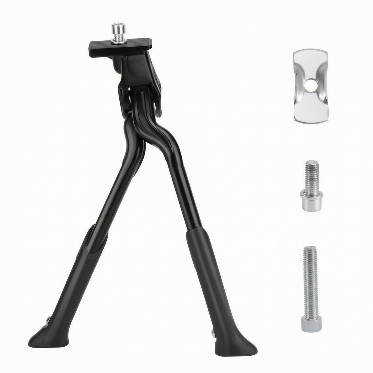 Double Leg Bike Kickstand Anti Slip Center Stand for Commuters, Outdoor Parking, Garage Storage