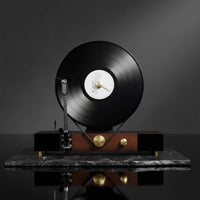 Vinyl Record Player Ornament Creative Retro Record Player Model Sculpture for Entryway Console