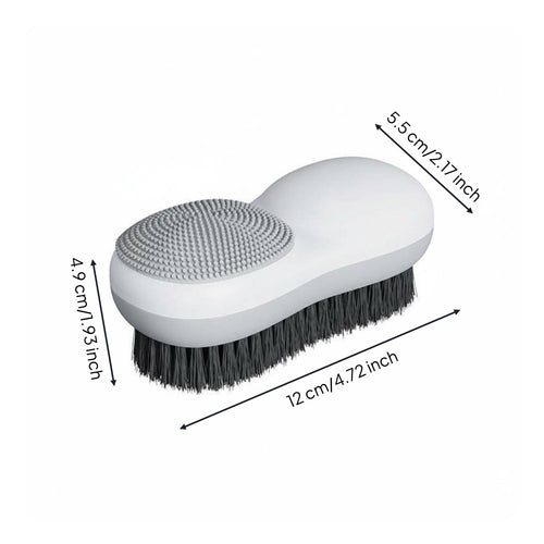 Dual Sided Shoe Brush Comfortable Grip Double Sided Laundry Brush