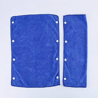 Snap-Fit Mop Cloth Mop Head, 30cm x 60cm Spray Mop Replacement Pads, Microfiber with Squeegee Rim for Floor, Glass, and Car Surfaces