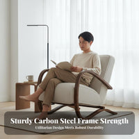 Upholstered Single Sofa Italian Design Upholstered Armchair Minimalist Design Post-Modern Aesthetic for Homeowners, Study